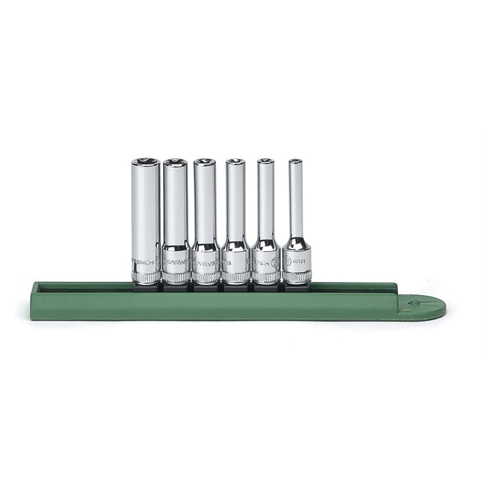 6PC 1/4" DRIVE DEEP E SOCKET SET