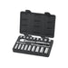 21PC 3/8" DRIVE SAE SOCKET SET (STD / DEEP)