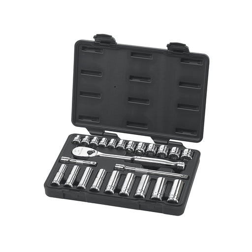 24PC 3/8" DRIVE METRIC SOCKET SET (STD / DEEP)