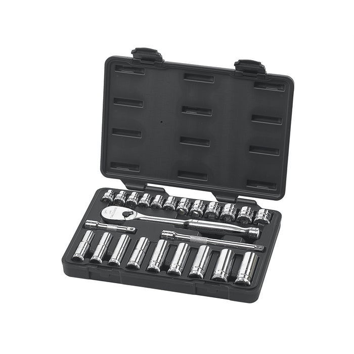 24PC 3/8" DRIVE METRIC SOCKET SET (STD / DEEP)