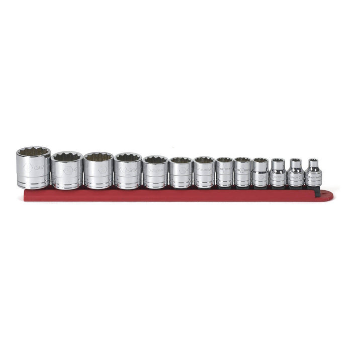 13PC 3/8" DR 12PT STANDARD SAE SOCKET SET