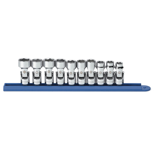 10PC 3/8" DRIVE 6PT FLEX MM SOCKET SET