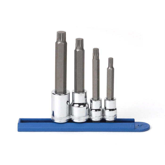 4PC 3/8 & 1/2"DR 12PT METRIC BIT SOCKET