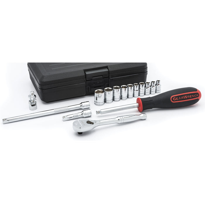 15 PC. 1/4" DR 6 POINT SOC SET