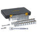 49-Pc 1/2" Drive SAE/Metric 6 pt Standard & Deep S