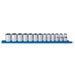 13PC 1/2" DRIVE 6PT METRIC SOCKET SET