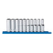 10PC 1/2" DRIVE 6PT METRIC SOCKET SET