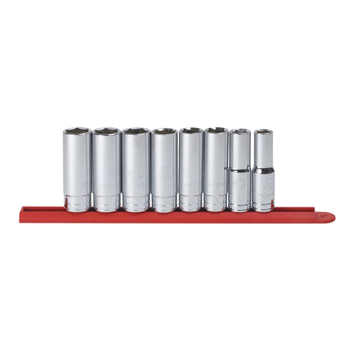 8PC 1/2" DRIVE 6PT DEEP SAE SOCKET SET