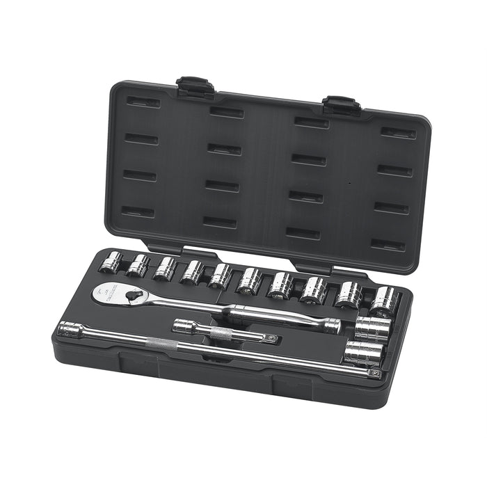 15PC 1/2" DR SAE SOCKET SET