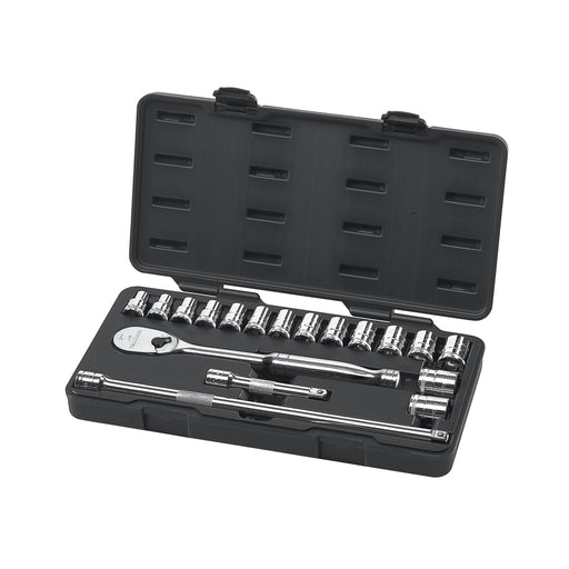 18PC 1/2" DRIVE METRIC SOCKET SET