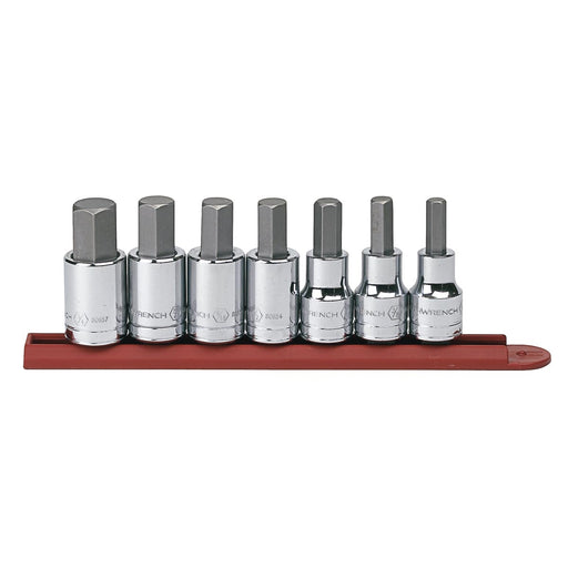 7PC 1/2" DRIVE SAE HEX BIT SOCKET SET