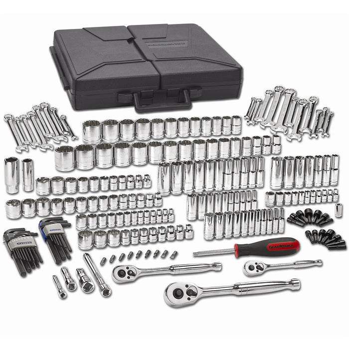216 PC 1/4" 3/8" & 1/2" DR MECHANICS TOOLS SET