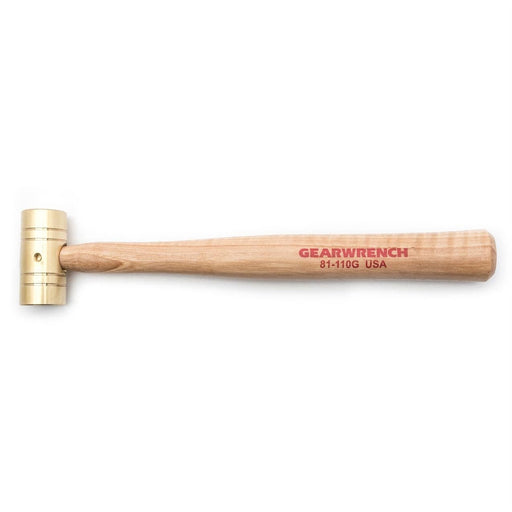 8 OZ. BRASS HAMMER WITH HICKORY HANDLE