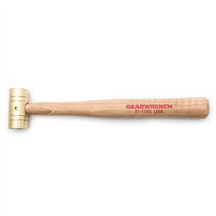 8 OZ. BRASS HAMMER WITH HICKORY HANDLE
