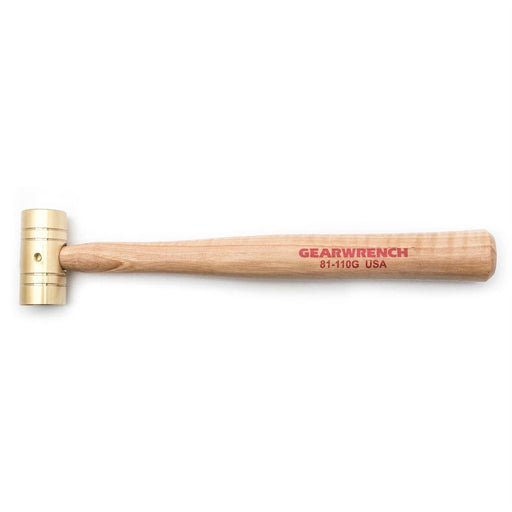 16 OZ. BRASS HAMMER WITH HICKORY HANDLE