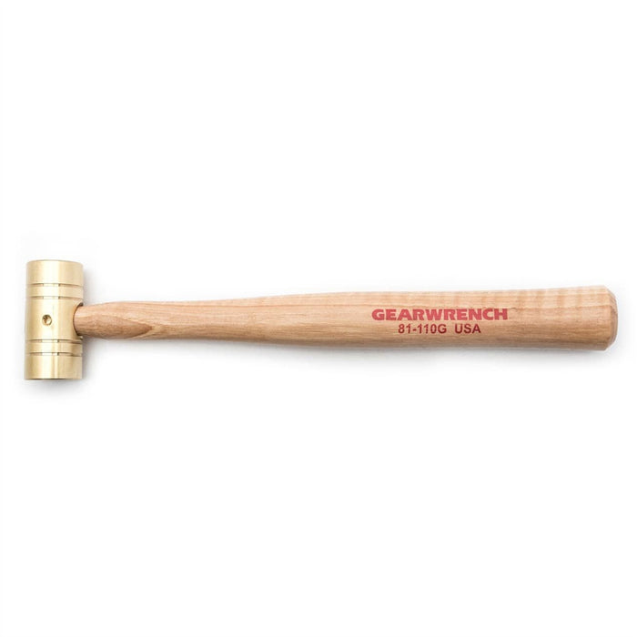 32 OZ. BRASS HAMMER WITH HICKORY HANDLE