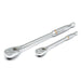 2 Pc 1/4", 3/8" Dr 90 Tooth Long Hndl Ratchet Set