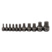 11 Pc. Torx Ratcheting Wrench Insert Bit Set