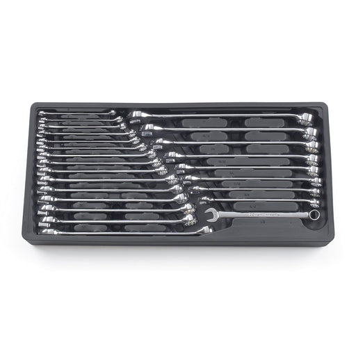 24PC SAE/METRIC LONG PATTERN COMBO WRENCH SET