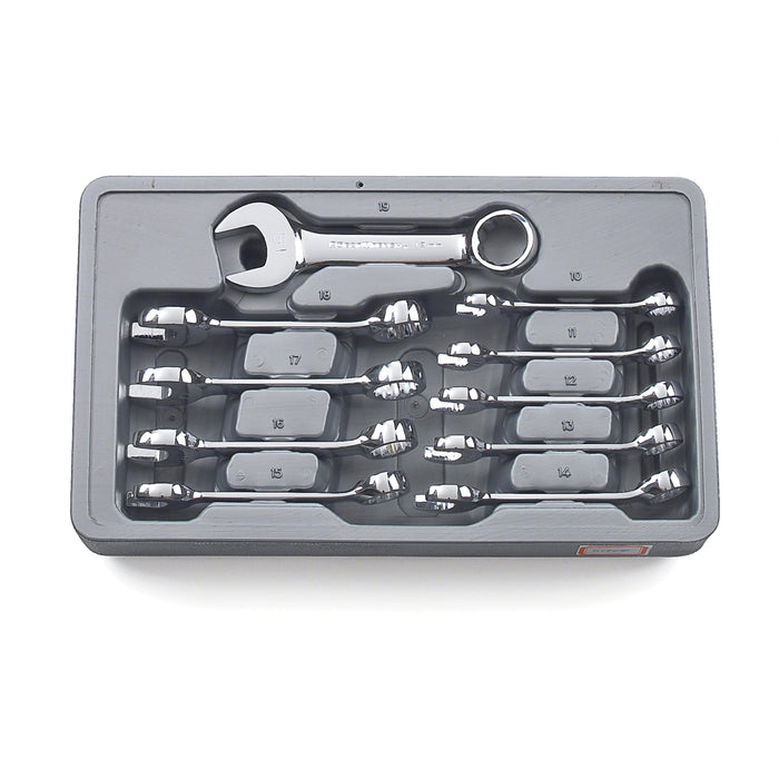 10PC STUBBY WRENCH SET 10-19MM