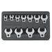 11PC SAE CROWFOOT WRENCH SET 3/8" - 1"