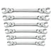 6PC FLEX FLARE NUT WRENCH SET MM