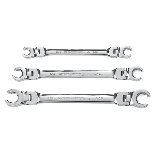 3 pc Flex Flare Nut Wrench Set- SAE