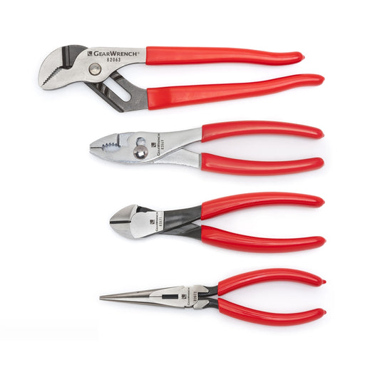 4-PC Mixed Dipped Handle Plier Set