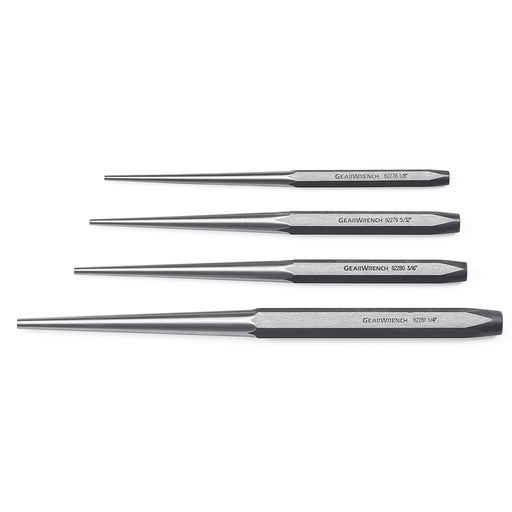 4 pc Long Taper Punch Set
