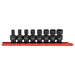 8 PC. 3/8" DR 6 PT SAE UNIV IMP SOCK