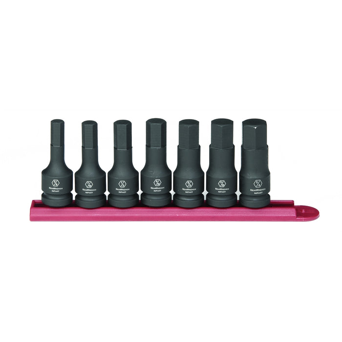 7 PC. 1/2" DR HEX IMP SOC SET SAE