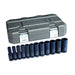 12 PC. 1/2" DR 6 PT SAE DP IMP SOC S
