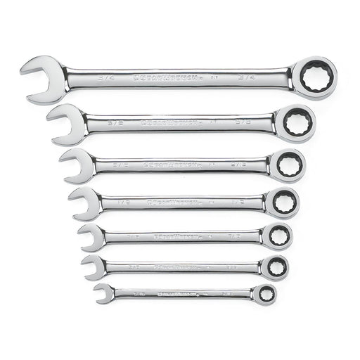 WRENCH RATCHING COMB. SET SAE 7 PC GEARWRENCH