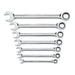WRENCH RATCHING COMB. SET SAE 7 PC GEARWRENCH