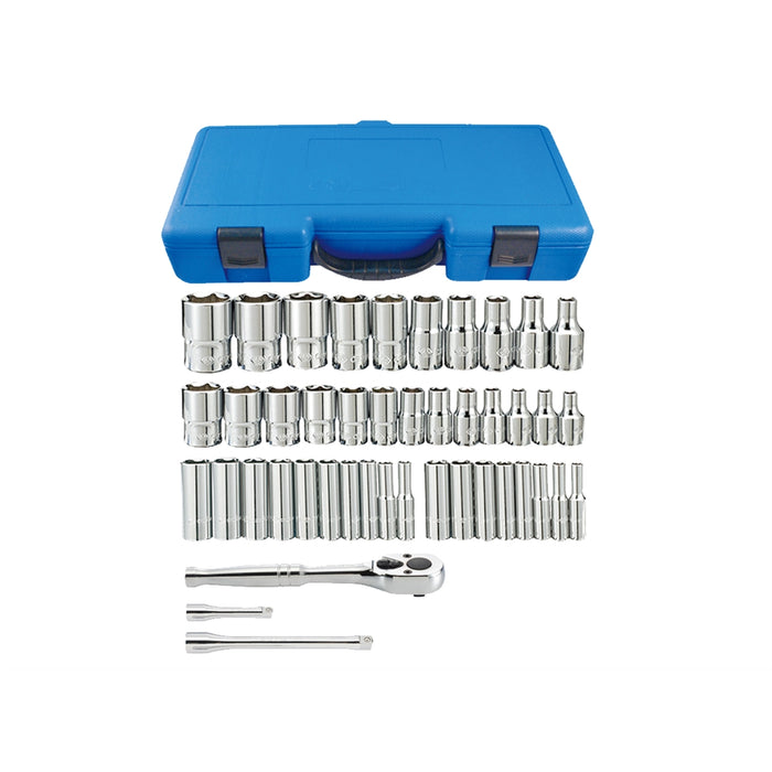 1/4" drive combination socket set