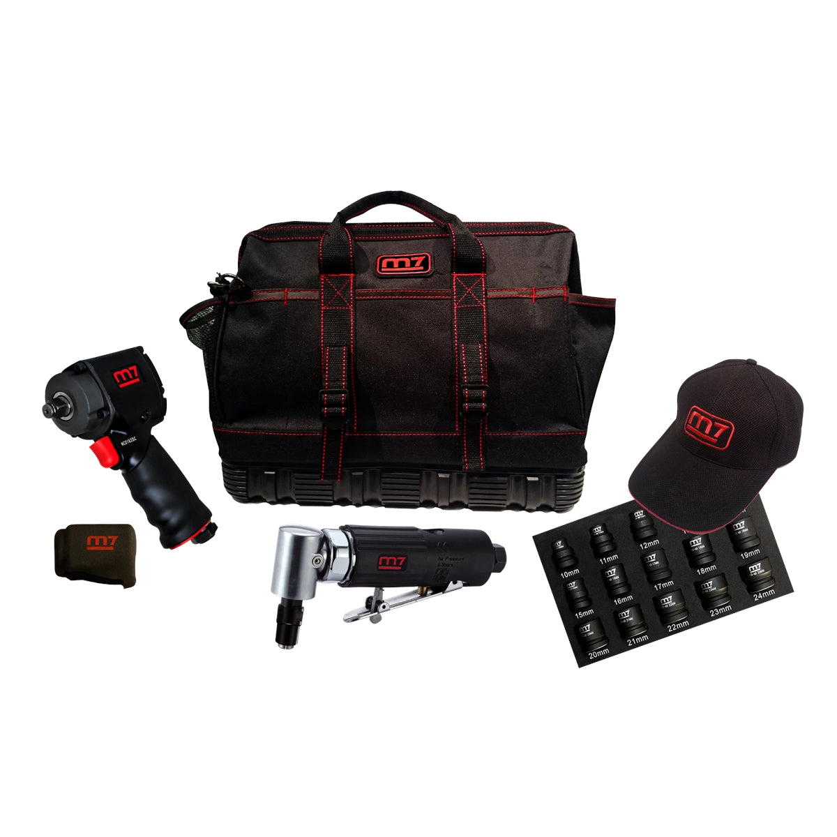 Mighty Seven Air Tool Kit with Free Tool Bag King Tony America — OEM ...
