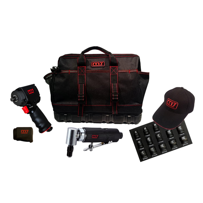 Mighty Seven Air Tool Kit with Free Tool Bag