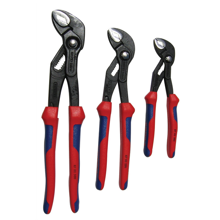 3PC COBRA CUSHION GRIP PLIER SET