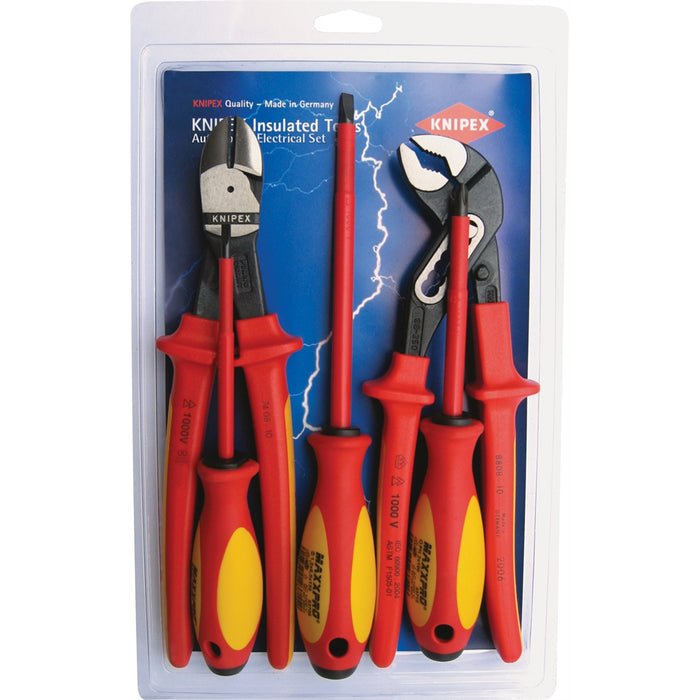 5 PC KNIPEX AUTOMOTIVE INSULATED TOOL SET