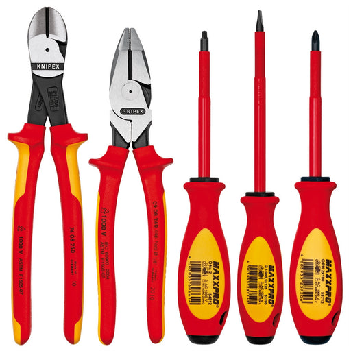 5PC PLIERS/SCREWDRR TOOL SET-1,000V INSLTD