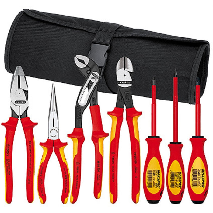 7-Piece Pliers/Screwdriver Tool Set in a Nylon Pou