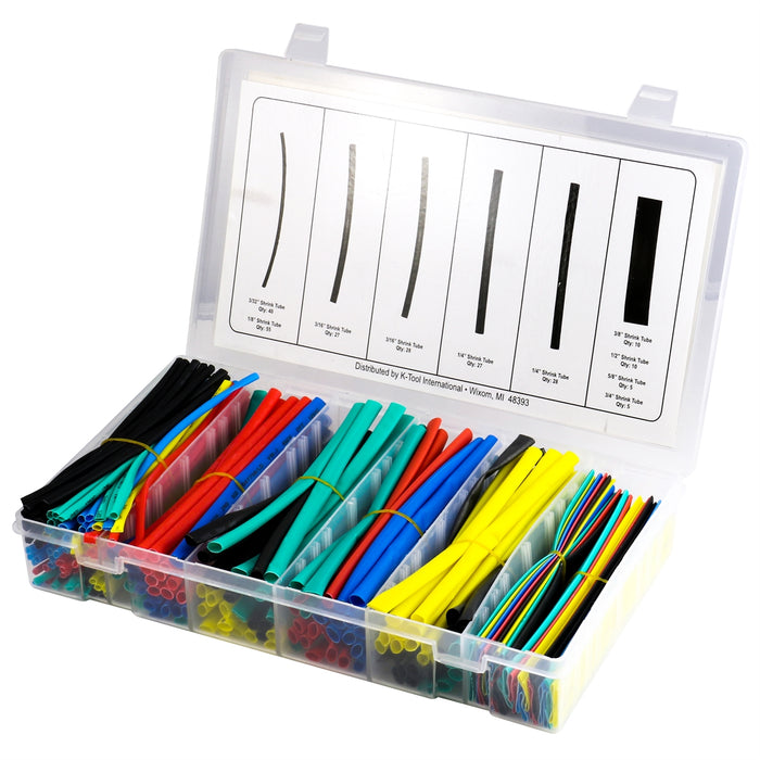 235pc. Heat Shrink Tube Assortment for Electrical