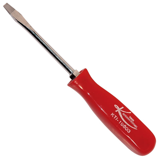 3 in. Slotted Screwdriver with Red Square Handle (