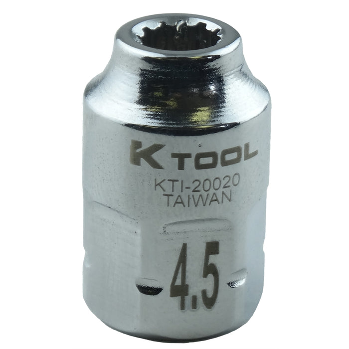 SPLINE SOC 1/4" DR 5MM