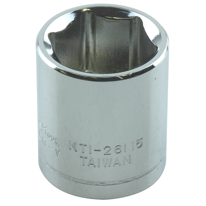SOC 15MM 1/4D 6PT SHORT
