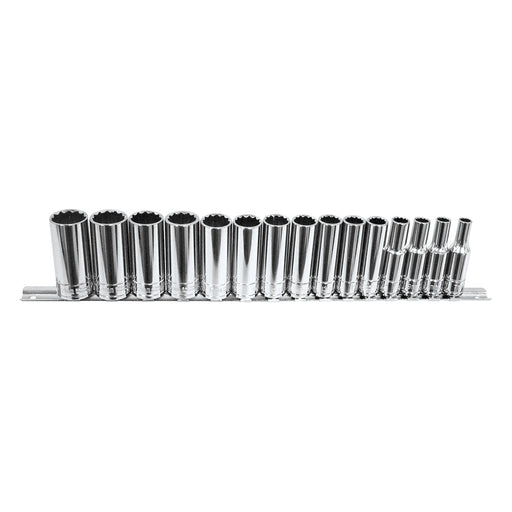 SOC SET 15PC 3/8DR MET DP 12PT