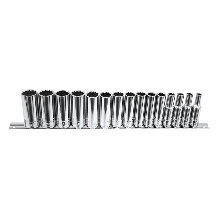 SOC SET 15PC 3/8DR MET DP 12PT