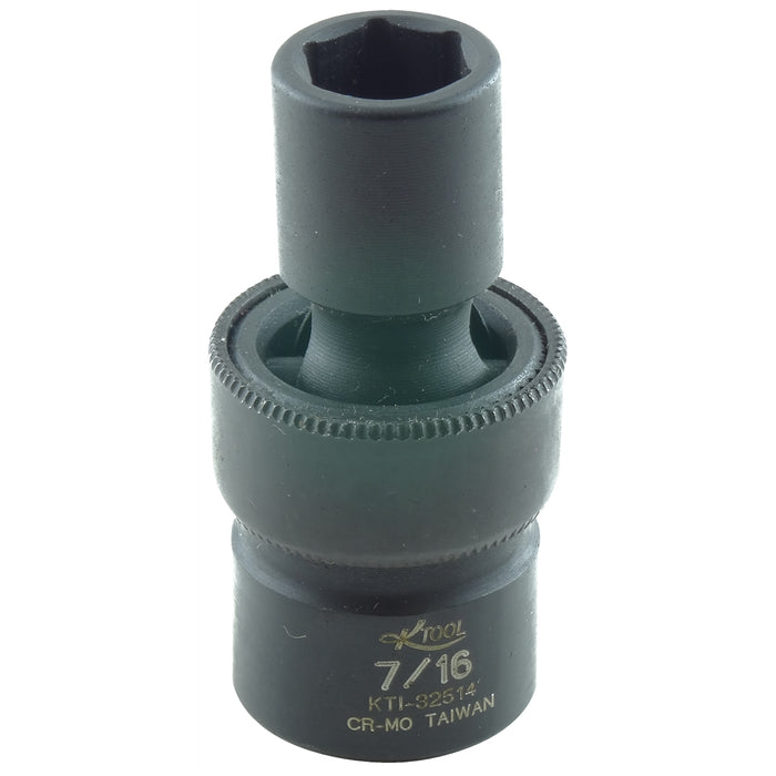 SOC 7/16 3/8D IMP UNIV 6PT SHORT