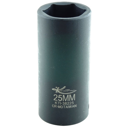 SOC 25MM 1/2D IMP 6PT DP BLK
