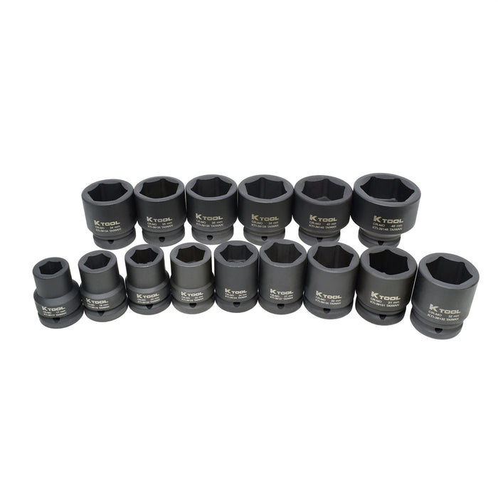 15-PIECE 3/4" DR SHORT MM IMP SOC SET